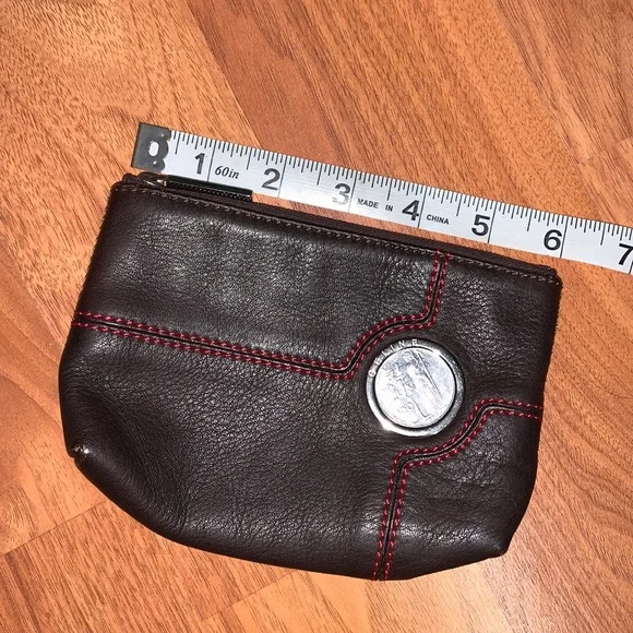 Authentic Super Rare Celine Eurodyssey 100 Lire Coin Leather Pouch